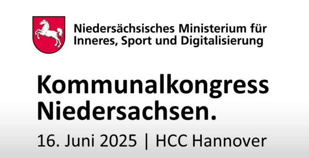 Kommunalkongress Niedersachsen am 15.05.2025 im HCC Hannover 