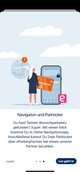 Screenshot Onboarding Navigation und Parkticket