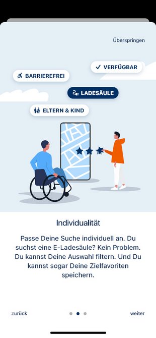 Screenshot Onboarding Individualität