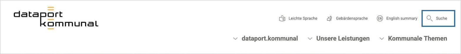Bildschirmfoto der Menü-Leiste