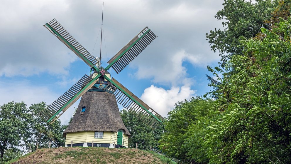 Die historische Mühle Edda in Sankt Michaelisdonn.